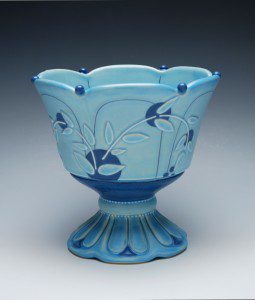 Compote Kristen Kieffer Mid-range porcelain 6.25" x 7" diameter 2016 Presenting Artist