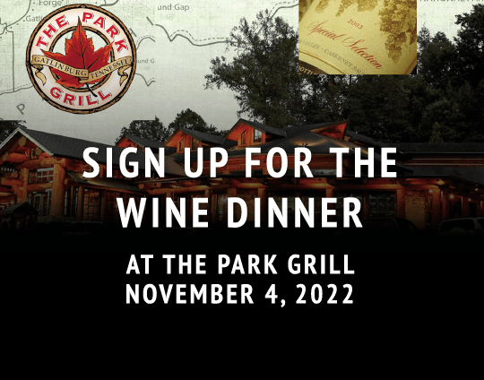 Wine Dinner at Park Grill November 4, 2022